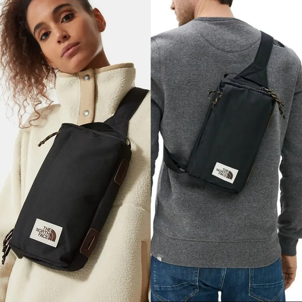 The North Face Field Bag Crossbody TNF Heathered Black RARE Original Style - Picture 2 of 12